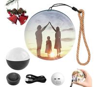 Générique Memory Video Ornament Memory Sphere Ball Lamp 2.7" Crystal Orb WiFi Custom Personalized Uploadable Video & Foto Core Memories Orb for Birthday Anniversary Christmas Gifts