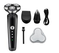 Générique Mens Shaver | Shaver elettrico per uomini | Multi-Functional Face Shaver, Nose Hair Trimmers Included, Nose Hair Trimmers Included With Waterproof Feature, Ricaricabile Beard Trimmer For
