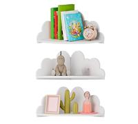 Générique Mensola angolare - 3 Pezzi Cloud Wall Bibelle | Supporto Display Mensola di Archiviazione angolare | per Libri Giocattoli Camera Soggiorno Bambino Camera Camera Da Letto Appartamento in