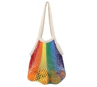 Générique Mesh Grocery Bag - Net Bags for Vegetables for Shopping | High Volume Elastic Mesh Tote with Colorful Design for Daily Grocery Carrying Providing Reusable, Eco-Friendly Storage