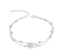 Générique Message - Braccialetto con 2 nonne con cuore d'amore, per donne e ragazze, per la nascita in di un regalo impilabile per San Valentino, vari gioielli, Taglia unica, Metallo, Nessuna pietra