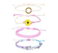 Générique Messaggi 8 Magnetico Bracciale Ciondoli Gioielli Bracciale Per Donne Colori Bracciale Anelli, Taglia unica, Cotone, Senza Gemme