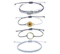 Générique Messaggi 8 Magnetico Bracciale Ciondoli Gioielli Bracciale Per Donne Colori Bracciale Anelli, Taglia unica, Cotone, Senza Gemme
