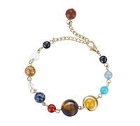 Générique Messaggio Diversi Gioielli naturali Fingertips: Eight Planets Bracciali Feel The Vastness And Of The Universe Bracciale Braccialetti 2 Colori Gioielli, Taglia unica, Zinco alloy, Nessuna