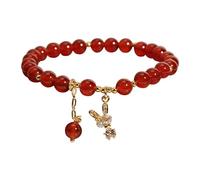 Générique Messaggio Perle Pietre Diversi Bracciale Anelli Donna Gioielli In Luna Larghezza Bracciale Classico Bracciale, Taglia unica, agata, Senza Gemme