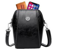 Générique Messenger per le donne - in pelle di corrispondenza, a mano del telefono, organizzatore della spalla leggero | della cella per gli acquisti di viaggio e incontri di trasporto di, Nero , Se