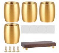 Générique Metal Legs Furniture, Divano Feet Replacement, antiscivolo Heavy Duty Protector Feet for Carpet, Dining Room, Kitchen, Leveling, Noise Reduction, Raising Desk, Bookcase