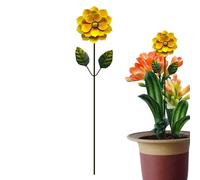 Générique Metall Blumenstecker Garten - Rostfreie Gartendeko | Dekorative Eisen Gartenstange Für Terrasse Wege Hinterhof Bauernhaus Outdoor Frühlingsfest Deko Blumendeko Eisenstab