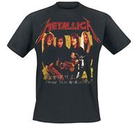 Générique Metallica T Shirt Garage Photo Giallo Band Logo Nuovo Ufficiale Uomo Nero, Nero, L