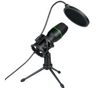 Générique Microfono, USB Condenser Microfono, Portatile Compact High Sensitivity Plug & Play Design, Streaming for Remote Video Conferencing, Singing, and Recording