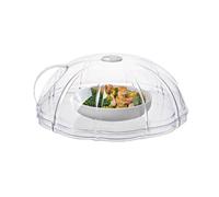 Générique Microwave Heating Cover | PC, calore resistente a 200°C | Splatter Guard with Handle & Adjustable Steam Vent | Food Grade Dustproof Lid for Bowls, Plates