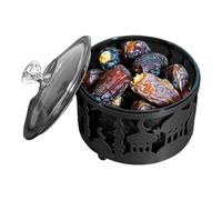 Générique Middle Eastern Tray, Decorative Dessert Trays, Middle East Festival Candy Dish, Metal Storage Bowls Dining Tavolo, Kitchen, Elegant Serving Tray for Special Occasioni