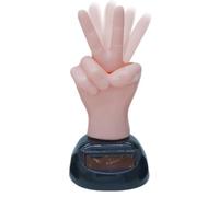 Générique Middle Finger Dashboard - 2 Finger Waving Solar Powered Car Dash Decor | Prank Ornament for Car Interior, Windowsill Or Table Figure, Funny Dashboard Decoration for Vehicles