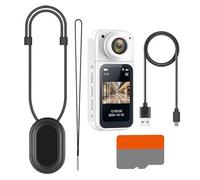 Générique Mini Action Camera- 2K Thumb Sized Magnetic Camcorder, 180 gradi Rotating Lens | Audio Video Recording Device Hands Free POV Camera for Travel Vlogging Cycling Pet Walking Family