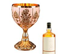 Générique Mini bicchiere calice, mini bicchiere da 30 ml, coppa calice europea in zinco per vino, tazza da vino per birra, cocktail, whisky, ornamenti retrò