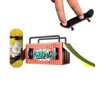 Générique Mini Finger Skateboard - Toy Board for Kids Fun | Lega con design portatile, Compact Hand Skateboard for Children Adults, Creative Play Accessory for Daily Entertainment