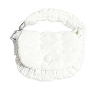 Générique Mini Handbag - 3,9 x 0,8 x 3,1 pollici Mini Bag, Compact Shoulder Bag, Tiny Cute Wristlet, Wristlet Wallets For Women For Outdoor Activities Work Travel Dating Commuting, bianco, Se référer