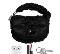 Générique Mini Handbag - 3,9 x 0,8 x 3,1 pollici Mini Bag, Compact Shoulder Bag, Tiny Cute Wristlet, Wristlet Wallets For Women For Outdoor Activities Work Travel Dating Commuting, Nero , Se référer