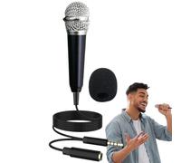 Générique Mini Karaoke per Cellulare - Microfilo Portatile | Alluminio Omnidirezionale | 1,8 x 5,8 cm, per Canti Registrazione Casa Computer Strumenti Musicali, Nomade