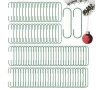 Générique Mini non slip 100 pezzi | Green Hooks for Christmas Ornaments - for Party Gathering School Event Kitchen Home Living Room Bedroom Dorm