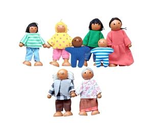 Générique Mini Persone Figure - s Casa Di Set Di Persone In Legno, Per La Casa | Set Di Familiari Per Ragazzi E Ragazze, Per La M