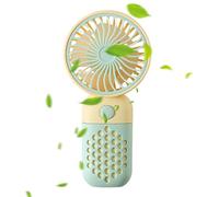 Générique Mini Pocket Fan - Cute USB ricaricabile Hand, Fan Lightweight Compact Design with Adjustable Speed for Makeup Outdoor Events Travel Use Durable ABS Battery Powered Cooler Personal Desk