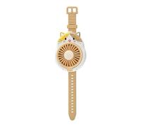 Générique Mini ventilatore | Ricaricabile con cinturino e gatto carino - Piccoli ventilatori portatili a forma di orologio, per estate interna esterna, viaggi, campeggio, picnic, vacanze