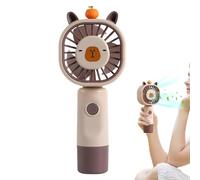 Générique Mini ventilatore USB | Handventilator Tragbar | Capybara Taschenventilator mit 5 Stufen | Leiser Kühler für Sommer Reisen Camping Büro Outdoor Sport Geschenk