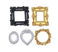 Générique Mini Vintage Frames, Elegant Tiny Antique, 5 pezzi Photo Set, Mini Frames Vintage, Diy Jewelry Display for Photography Party Hotel Home Wall Gallery Museum Decoration Craft
