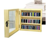 Générique Miniature Bookshelf, Wooden 3-Layer Bookcase, Compact Storage Shelf, About 8,5 x 8,5 cm Space-Saving Display, Decorative Accent Brown for Bedroom, Living Room, Study, Cafe