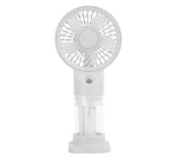 Générique Misting Fan, Handheld Water Mist Fan, 6.38 Inches Height Usb Ricaricabile Air Cooler, 3 Speeds Cooling Blower for Walking Sports Events Shopping Picnic Gym, White, Blue, Viola