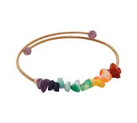 Générique Mm - Gioielli da uomo in stile naturale, anelli a sette colori, design e squisito adatto a tutte le occasioni, messaggi d'argento con perle di larghezza naturale, Taglia unica, Metallo