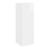 Générique Mobile da parete bianco lucido, 33 x 34,5 x 60 cm | Legno ingegneristico resistente all'umidità, porte a cerniera, grandi scomparti, montaggio a parete per piccole stanze