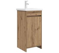 Générique Mobile Lavabo Chene Artigianale Set Bagno Legno Ingenierie | Scaffali e porte, portaoggetti generali, montaggio facile a due, design moderno per interni