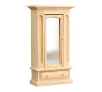 Générique Mobile per la casa in miniatura,Armadio in legno con specchio 1 12,Mini mobili per la casa di - per decorazione, collezione, stanza, compleanno, festa