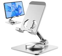 Générique Mobile Phone Stand 360-degree Rotating - Supporto per cellulare pieghevole portatile, multi-angolo in metallo e supporto per telefono cellulare regolabile