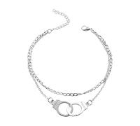 Générique Momma - Cavigliera da donna, in lega, design bohémien, da spiaggia, anelli, Taglia unica, Metallo, Nessuna pietra preziosa