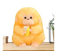 Générique Monkey Plush - Stuffed Toy | Cute Monkey Plush Toy 11.8 inch Holding Banana Soft Stuffed Animal Doll for Kids Gift Bedroom Decor Cuddly Plushs for Boys Girls Entertainment.