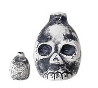 Générique Morte, Morte Azteca, Cranio Maya | Autentico Strumento Cranio Ululando Fatto A Mano Produce Un Suono Terrificante, Perfetto per Halloween, Il Cosplay horror,