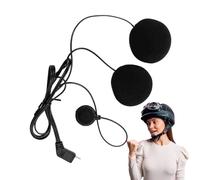 Générique Motorcycle Helmet Headset, Intercom Comunicazione System, Dispositivo audio impermeabile, 10 Pin Microfono Setup, Perfect for Clear Riding Communication While Traveling Or Cycling