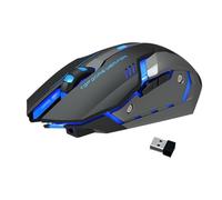 Générique Mouse da Streaming - Wireless Silenzioso per Gioco PC con Pulsanti Laterali | USB Ricaricabili per Computer Portatile Attrezzature Da Gioco, Design Ergonomico, Plug and Play, Po