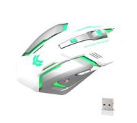 Générique Mouse da Streaming - Wireless Silenzioso per Gioco PC con Pulsanti Laterali | USB Ricaricabili per Computer Portatile Attrezzature Da Gioco, Design Ergonomico, Plug and Play, Po