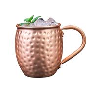 Générique Mule Copper Tazze | 530 ml Handcrafted Pure Solid Copperr | Stainless Steel Cups Keeps Drinks Chilled Longer for Christmas Kitchen Bar Drinking Water Tea Beer Cocktail