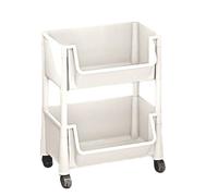 Générique Multi-Tier Rolling Cart Organizer, Mobile Storage Carts with Wheels, Stationery Toys Snacks, Compact Organizer per Study Room, Classroom, Small Rooms, Stright and Narrow Spaces