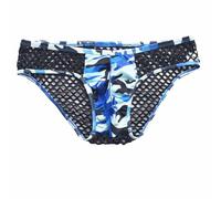 Générique Mutande da uomo a triangolo a vita bassa maglia mimetica mutande traspiranti leggere casual alla moda slip uomo basco corto in microfibra mutandine sportive modello militare biancheria