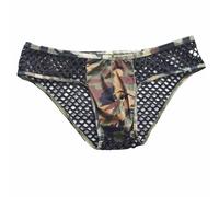 Générique Mutande da uomo a triangolo a vita bassa maglia mimetica mutande traspiranti leggere casual alla moda slip uomo basco corto in microfibra mutandine sportive modello militare biancheria