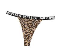 Générique Mutandine Donna Perizoma Leopardo Invisibile Lettera T Slip Femminile Provocante E Alla Moda Per Aggiungere Un tocco Selvaggio Alla Tua Lingerie Mutandine Donna, oro, S