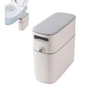 Générique Narrow Garbage Can, Space-Saving Bathroom Trash Bin, Odor-Proof Wastebasket, Slim Decorative Waste Bin, Ideal for Kitchen, Bedroom, Cabinet, and Small Spaces, Dorm