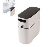Générique Narrow Garbage Can, Space-Saving Bathroom Trash Bin, Odor-Proof Wastebasket, Slim Decorative Waste Bin, Ideal for Kitchen, Bedroom, Cabinet, and Small Spaces, Dorm