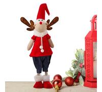 Générique Natale a Gambe Lunghe in Peluche di Natale a Gambe Lunghe | Farcito a Gambe Lunghe in Peluche | Peluche Colori Vivi per Vassoio a Più Livelli Ufficio